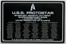 Star Trek DEDICATION PLAQUE